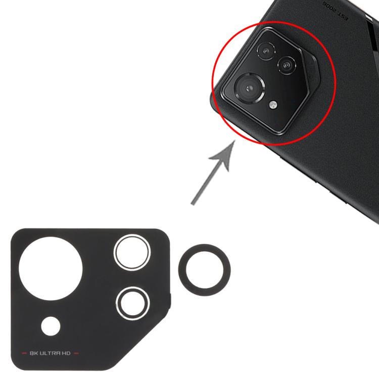 For Asus ROG Phone 8 Pro AI2401 AI2401_A Back Camera Lens, For Asus ROG Phone 8 Pro