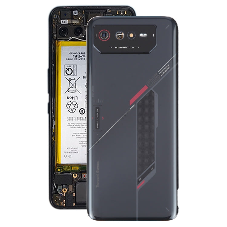 For Asus ROG Phone 6 AI2201-C AI2201-F Glass Battery Back Cover with NFC/Light Cable, For Asus ROG Phone 6(with NFC/Light Cable)