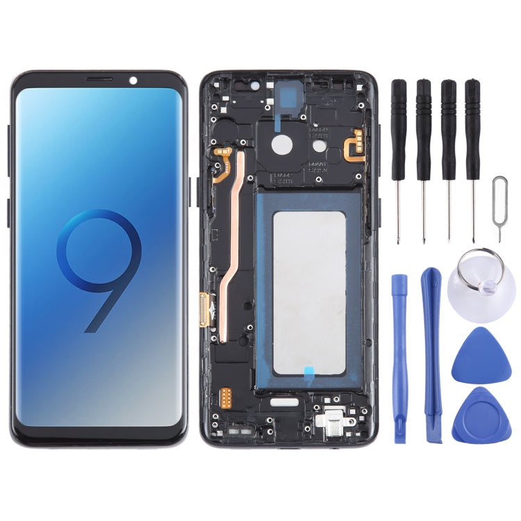 For Samsung Galaxy S9 SM-G955 TFT LCD Screen Digitizer Full Assembly with Frame