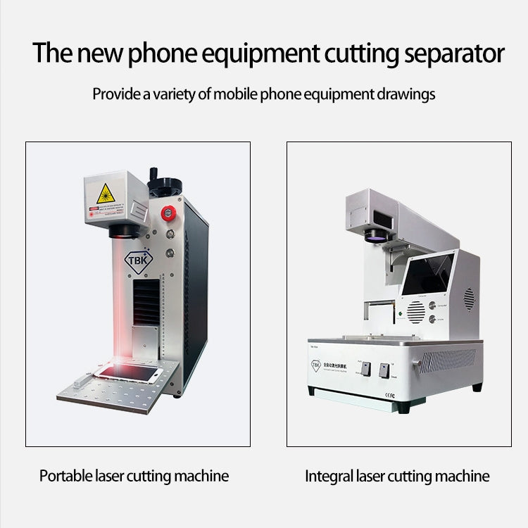 TBK-958A 220V Automatic Laser Cutting Machine Back Glass Remover Laser Separating Engraving Marking Machine, TBK-958A