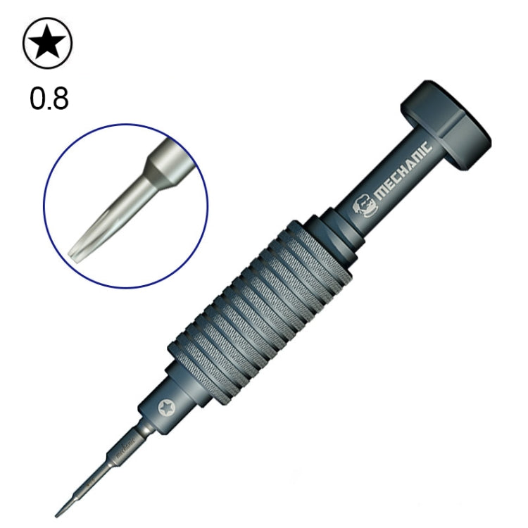 MECHANIC Mortar Mini iShell Five Star 0.8mm Phone Repair Precision Screwdriver, Five Star 0.8