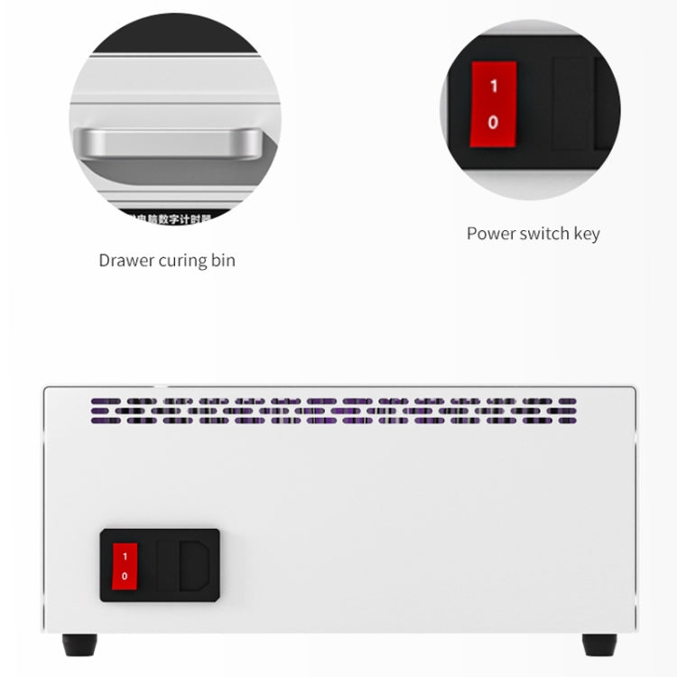TBK 605 100W Mini UV Curing Lamp Box 48 LEDs Curved Surface Screen UV Curing Box, EU Plug, UK Plug, US Plug, AU Plug, EU Plug