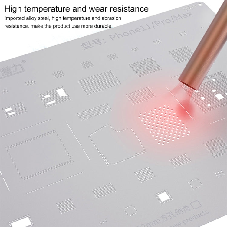 QIANLI QS06 Replacement Bumblebee Stencil For iPhone 11 / 11 Pro / Max, For iPhone 11/11 Pro