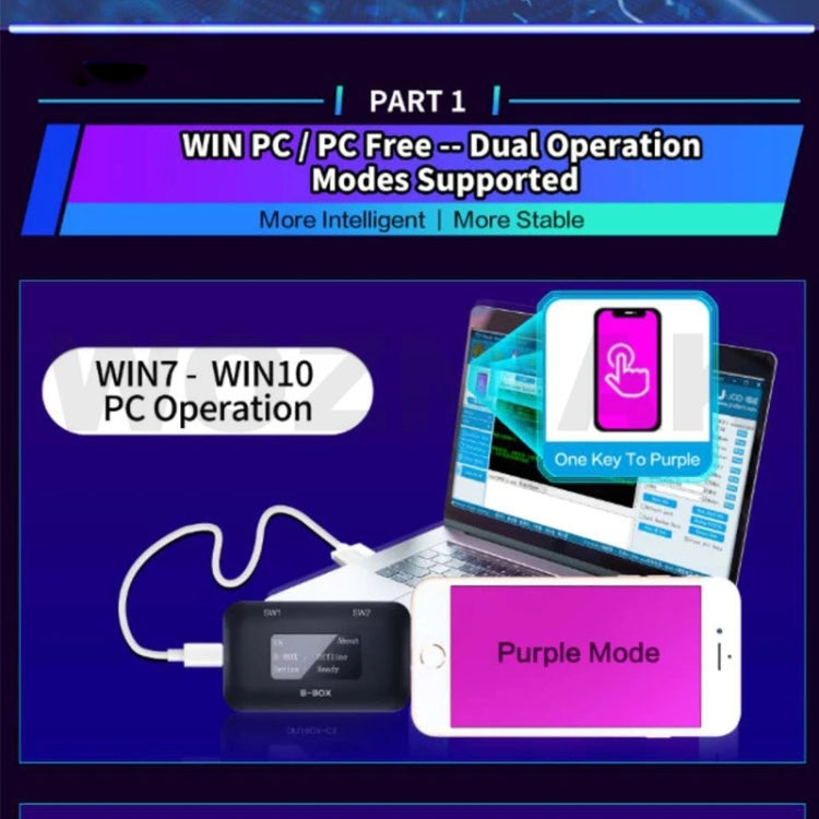 B-BOX Hard Disk Reading Writing Change SN Programming with 1.3 inch Screen for iPhone 7-11, B-BOX