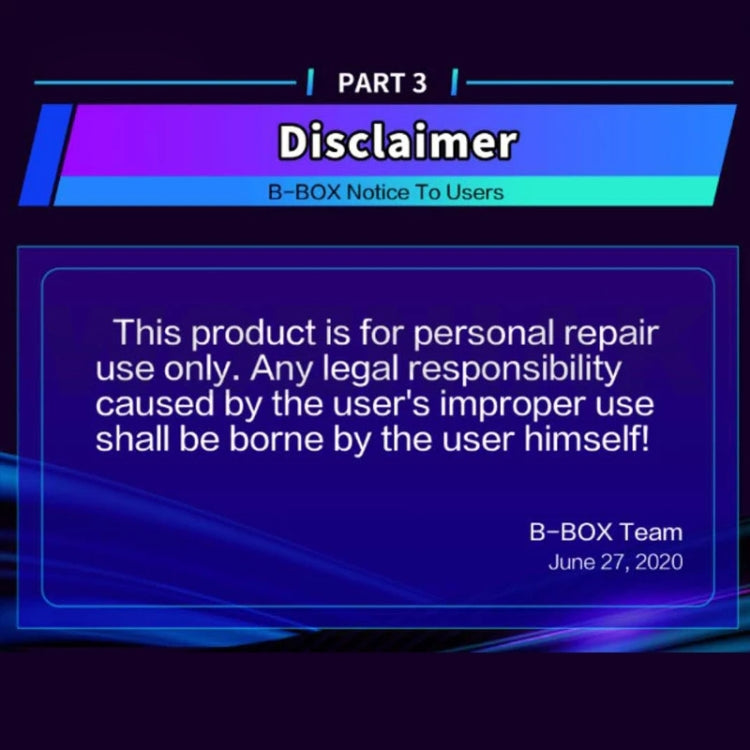 B-BOX Hard Disk Reading Writing Change SN Programming with 1.3 inch Screen for iPhone 7-11, B-BOX