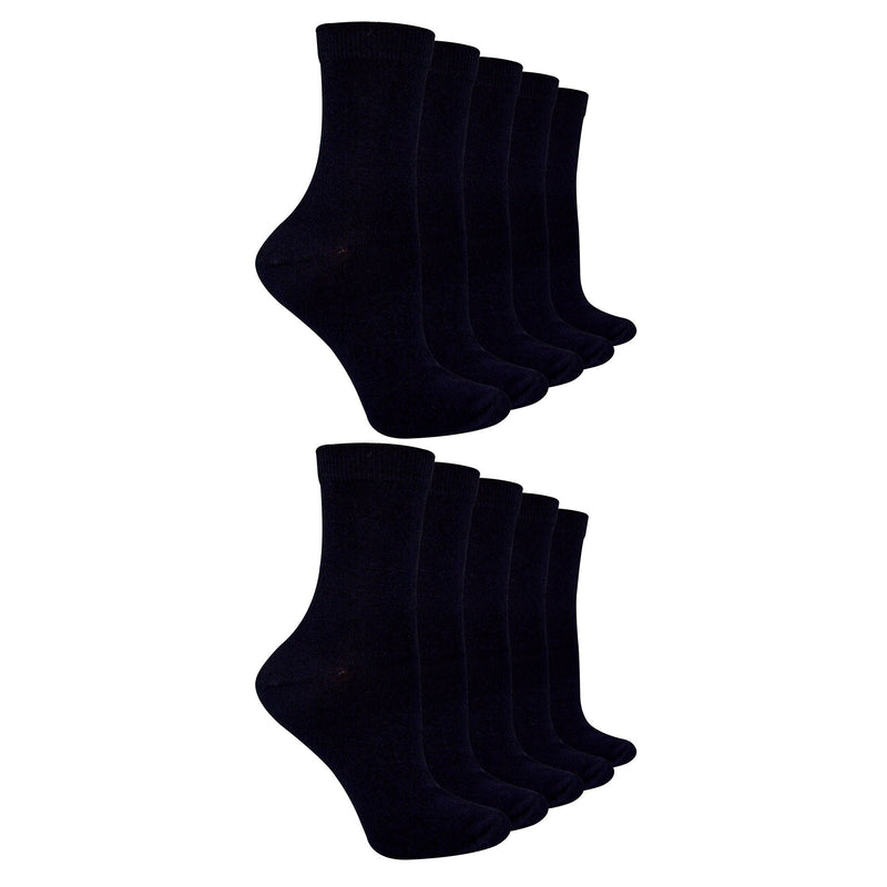 10 Pack Ladies Value Pack Heel & Toe Socks