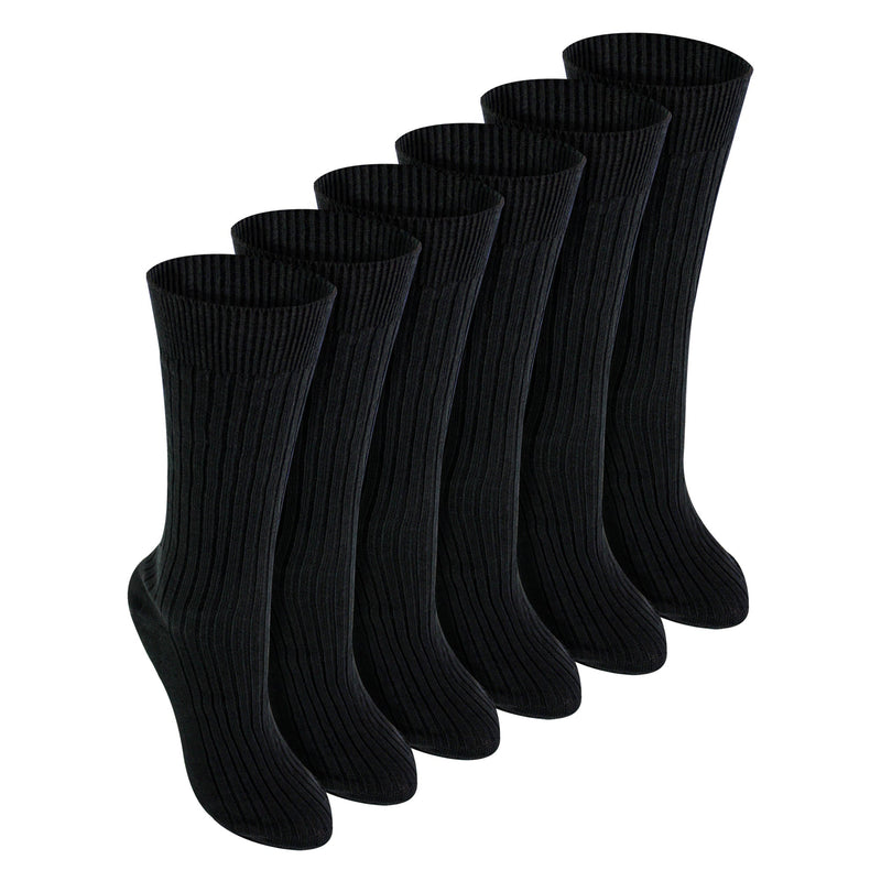 6 Pack Kids 100% Cotton Breathable Socks