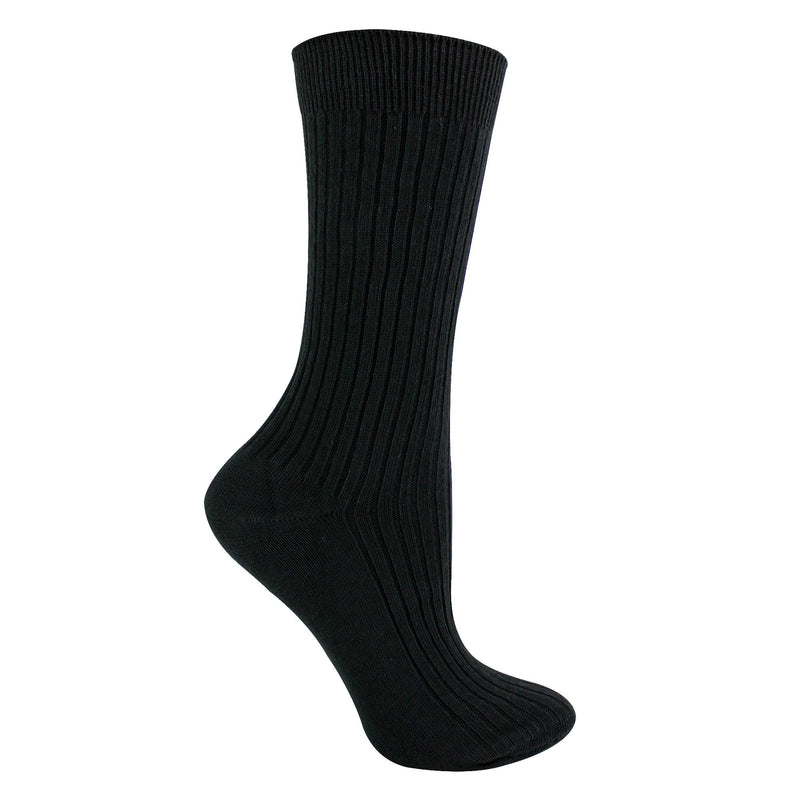 12 Pack Girls & Boys 100% Cotton Soft Breathable Loose Top Socks (2 Sizes)