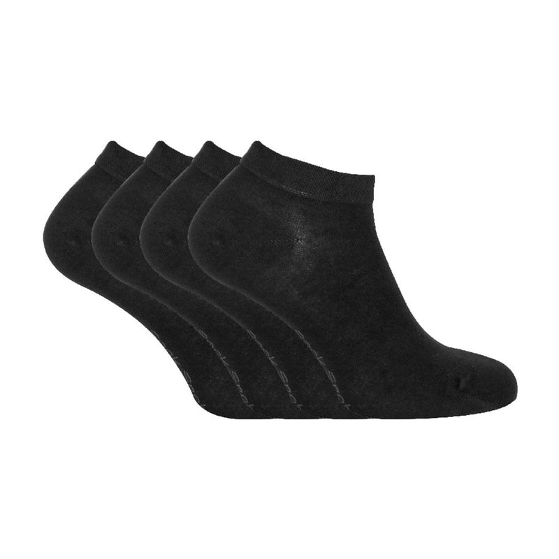 4 Pack Unisex Luxury Bamboo Low Cut Trainer Socks