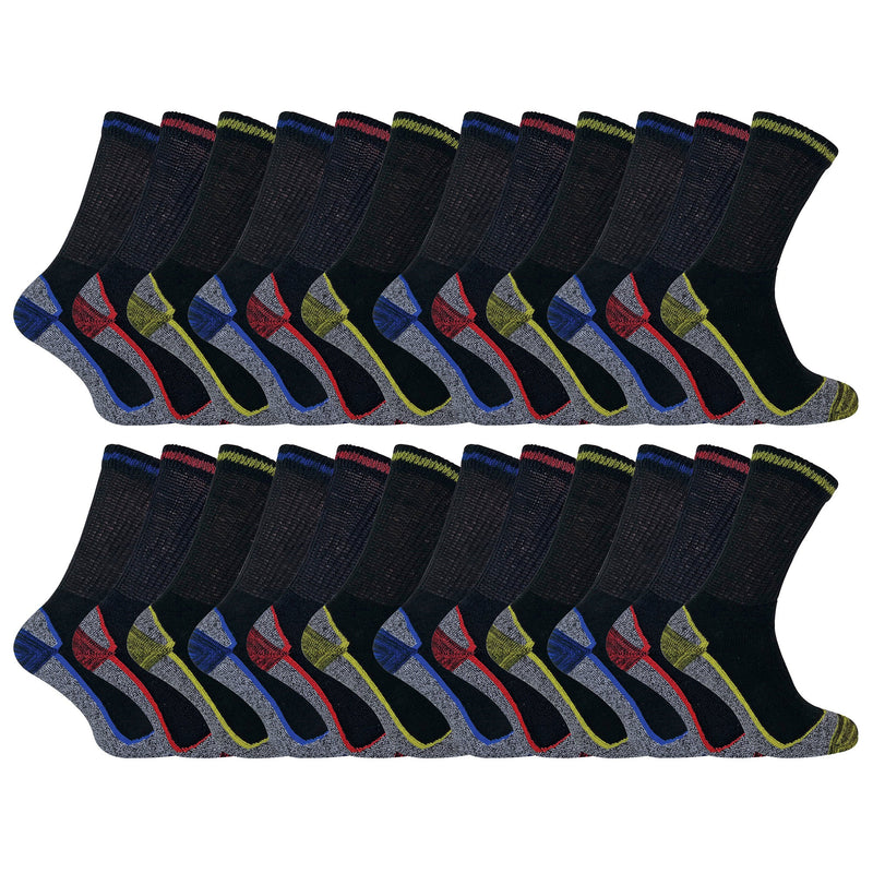 Mens / Ladies Summer Cotton Bamboo Work Socks (Multipack Options)