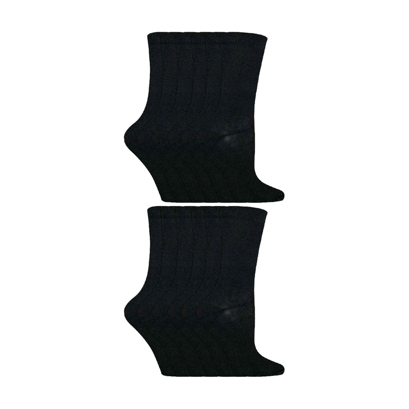 12 Pair Kids Soft Cotton Colourful Casual Plain Dress Socks