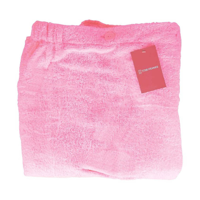 Ladies 100% Cotton Terry Cloth Spa Bath Towel Wrap with Pocket