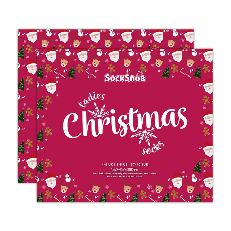 Ladies Novelty Festive Christmas Socks (Multipack Options)