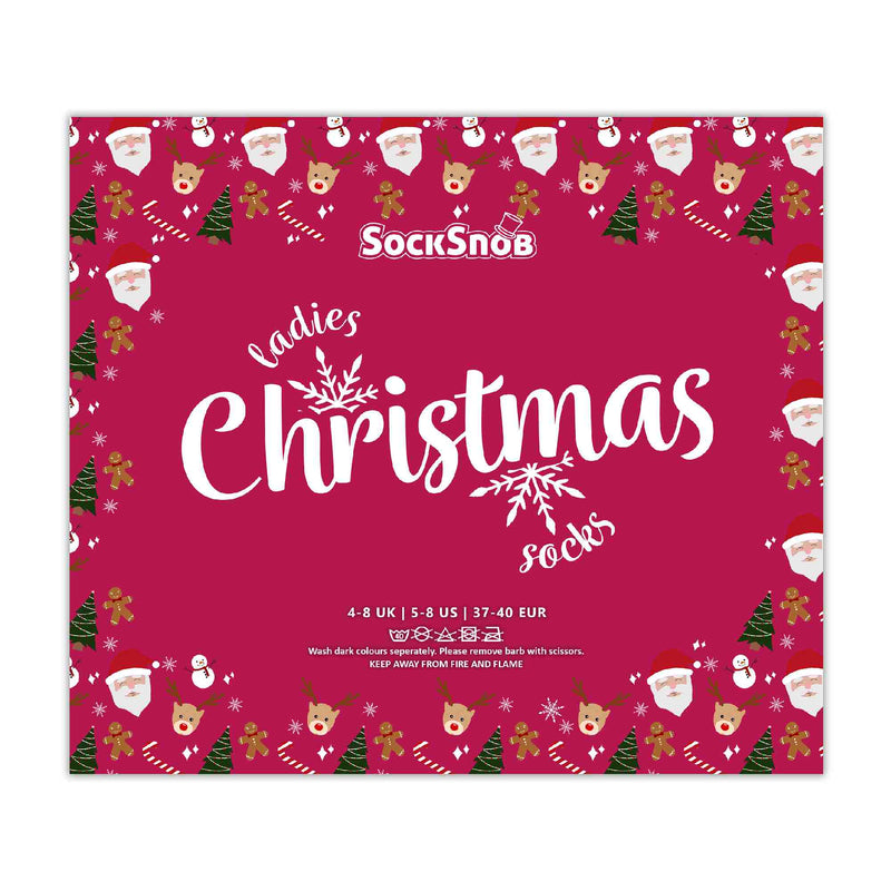 Ladies Novelty Festive Christmas Socks (Multipack Options)