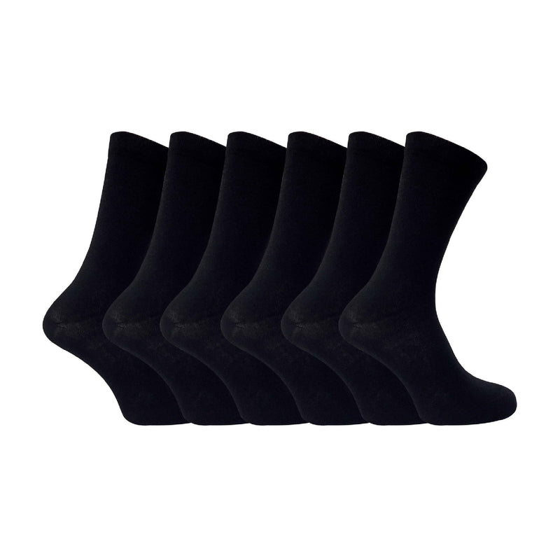 6 Pack Mens Patterned Coloured Soft Cotton Dress Socks