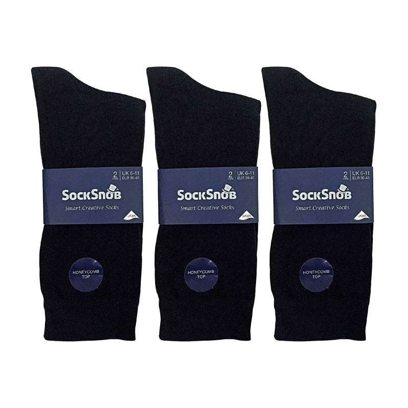 6 Pack Mens Colourful Striped Patterned Dress Cotton Socks