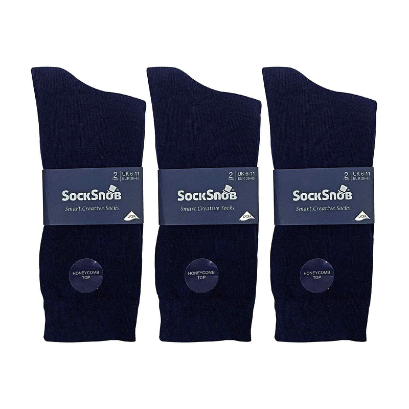 6 Pack Mens Colourful Striped Patterned Dress Cotton Socks