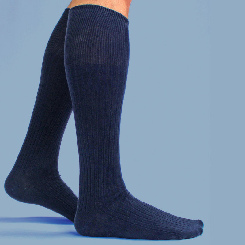 3 Pack Mens Long Knee High Length 100% Cotton Socks