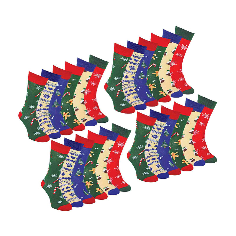 Mens Novelty Festive Christmas Socks (Multipack Options)