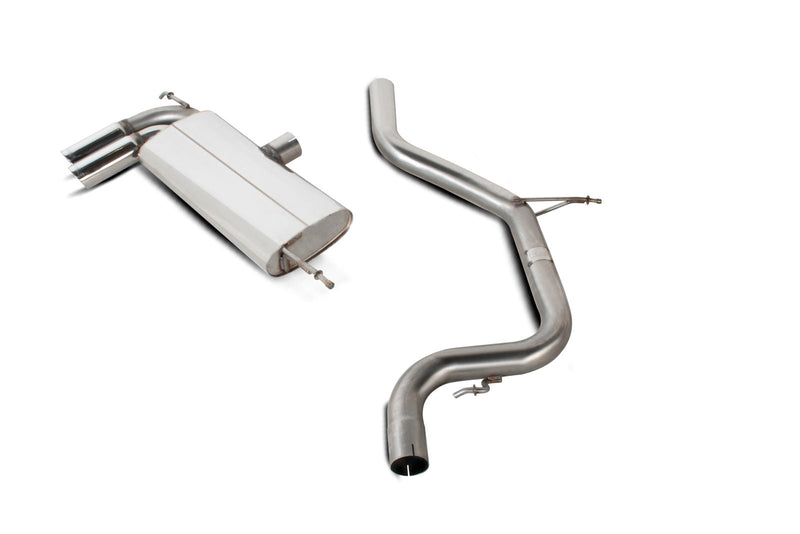 Scorpion Seat Leon 1.4 TSI, 1.6i, 2.0FSI, 1.9TDI (105BHP) & 2.0TDI (140/170BHP) (2006-11) Non-Resonated Cat-Back Exhaust