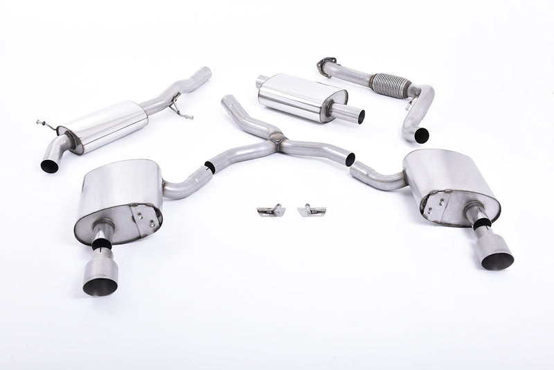 Milltek Sport - Cat Back Exhaust (Multiple Options) Audi A4 B9 2.0TFSI