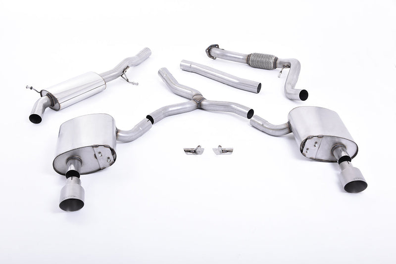 Milltek Sport - Cat Back Exhaust (Multiple Options) Audi A4 B9 2.0TFSI