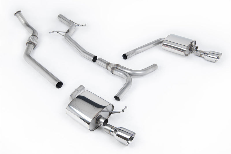Milltek Sport - Cat Back Exhaust (Multiple Options) Audi A4 B8 2.0TFSI S Line (2WD and quattro Tiptronic-only)