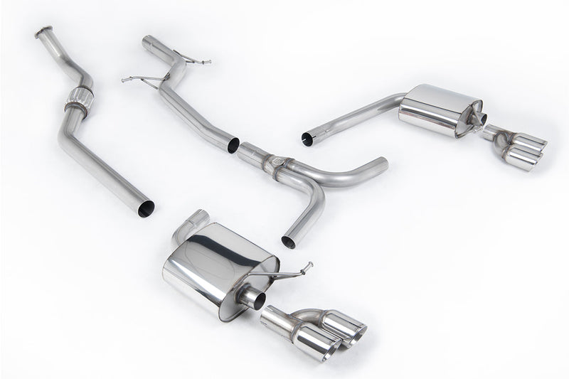 Milltek Sport - Cat Back Exhaust (Multiple Options) Audi A4 B8 2.0TFSI S Line (2WD and quattro Tiptronic-only)