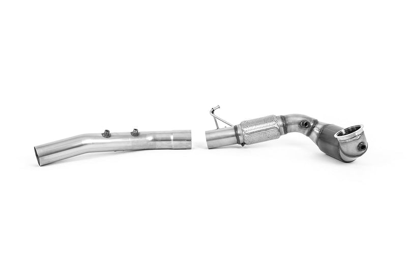 Milltek Sport - Skoda Octavia vRS 2.0 TSI 245PS (MQB EVO Mk4) Hatch & Estate (OPF/GPF Models) Downpipe with Sports Cat or Decat (& GPF Bypass)