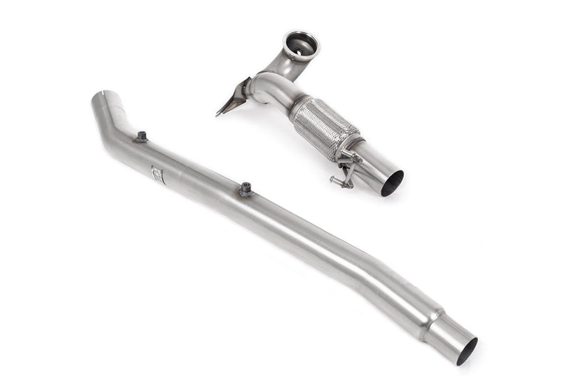 Milltek Sport - VW Golf MK8 & 8.5 'R' (OPF/GPF Models) Downpipe with Sports Cat or Decat (& GPF Bypass)