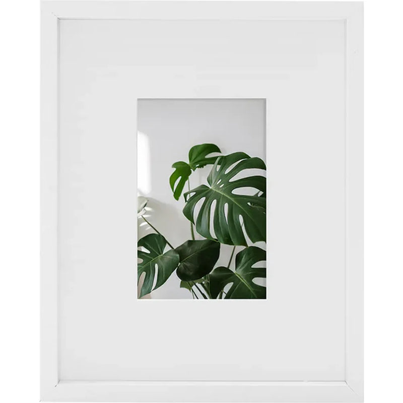 Kenro Strata Photo Frame 10x8 with 6x4 Mat - White