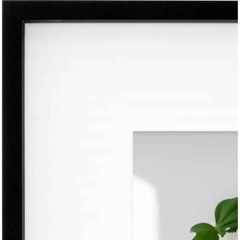 Kenro Strata Photo Frame 10x10 with 5x5 Mat - Black