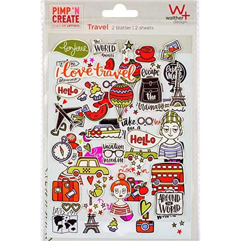 Scrap Book Travel Stickers by Walther Design