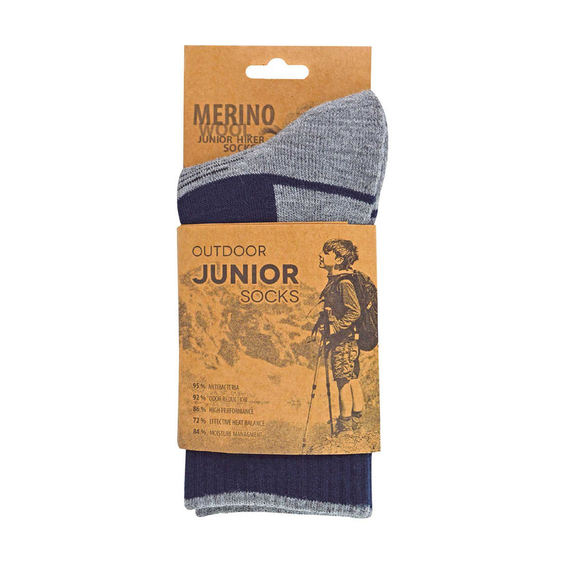 1 Pack Kids Merino Wool Hiking Socks (3 Sizes)