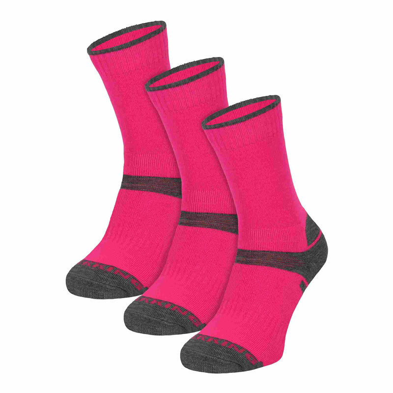 3 Pack Kids Merino Wool Hiking Socks (3 Sizes)