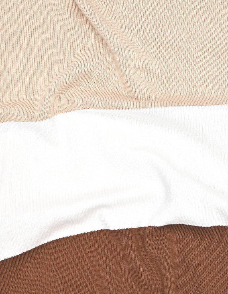 Striped Knitted Polo Shirt