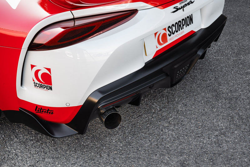 Scorpion Supra A90 (Inc GR) 3.0T GPF Model 80mm Cat-back Single Exit System (Removes GPF)