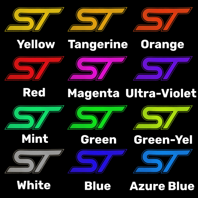 LED ST Logo Puddle Light for MK2 / MK3 Focus ST – Coloured Projection | Plug & Play Replacement