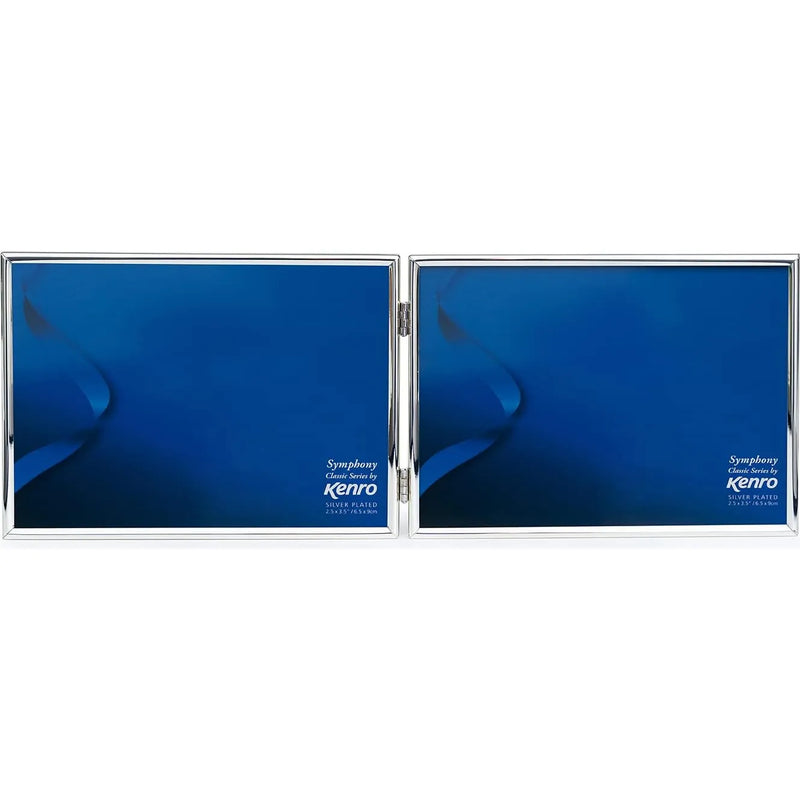 Kenro Symphony Classic 6x4 Silver Plated Twin Landscape Frame