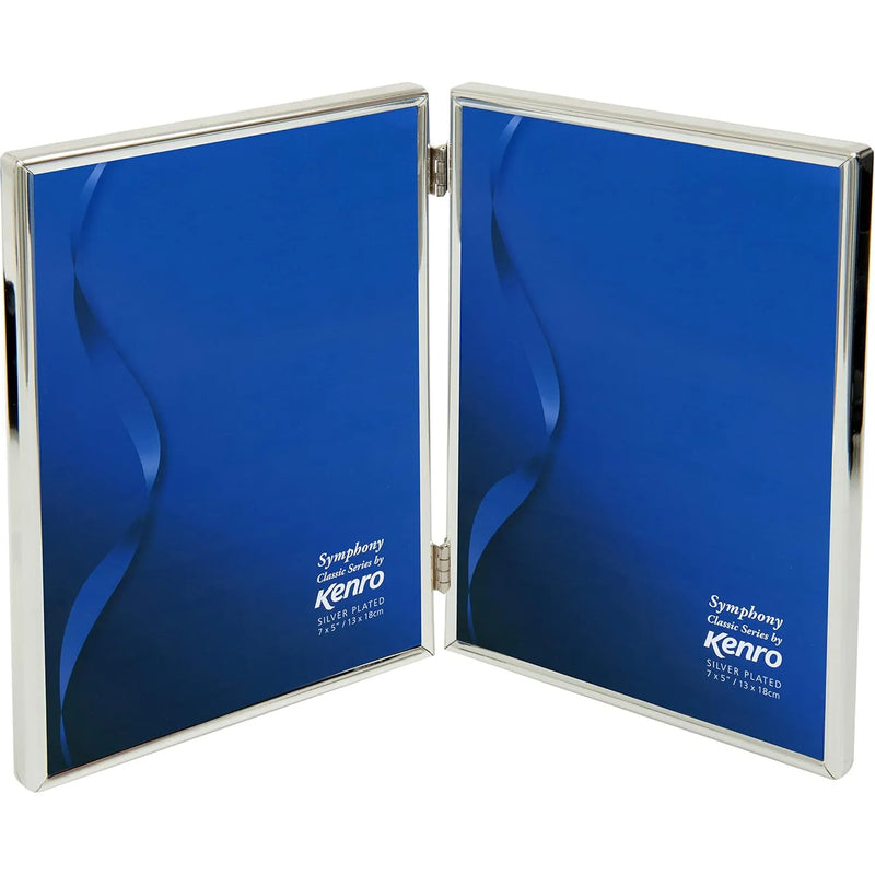Kenro Symphony Classic 6x4 Silver Plated Twin Frame