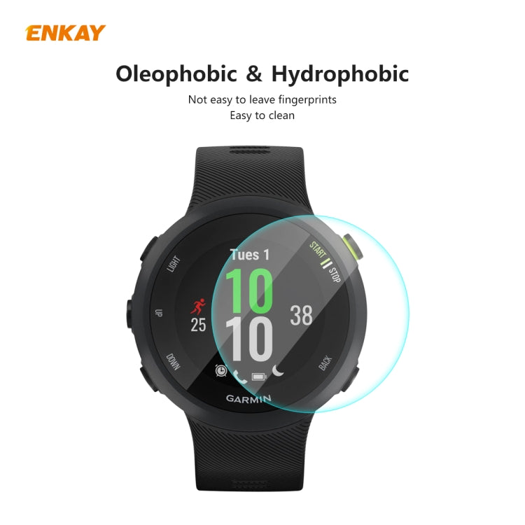 ENKAY Hat-Prince 0.2mm 9H 2.15D Curved Edge Tempered Glass Screen Protector  Watch Film, For Garmin Forerunner 45 / 45S, For Garmin Forerunner 735 / 735XT, For Garmin Instinct Tactical, For Garmin Approach S62, For Garmin Swim 2