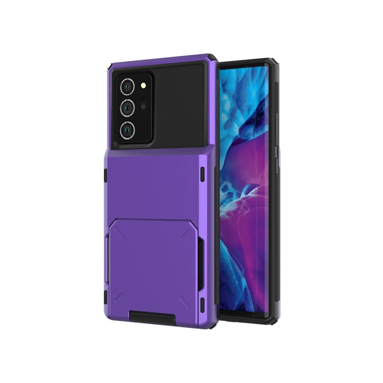 For Samsung Galaxy Note20 Ultra Scratch-Resistant Shockproof Heavy Duty Rugged Armor Protective Case with Card Slot