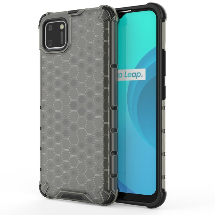For OPPO Realme C15 Shockproof Honeycomb PC + TPU Case