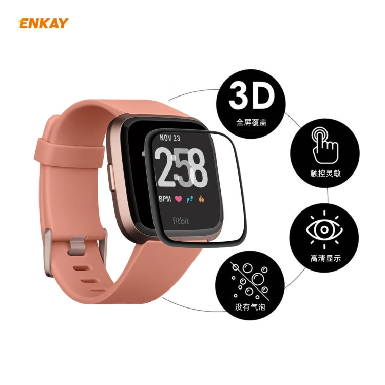For Fitbit Versa 3 / Fitbit Sense ENKAY Hat-Prince 3D Full Screen Soft PC Edge + PMMA HD Screen Protector Film, For Fitbit Versa 3 / Fitbit Sense (1 PC), For Fitbit Versa 3 / Fitbit Sense (2 PCS), For Fitbit Versa 3 / Fitbit Sense (5 PCS)...