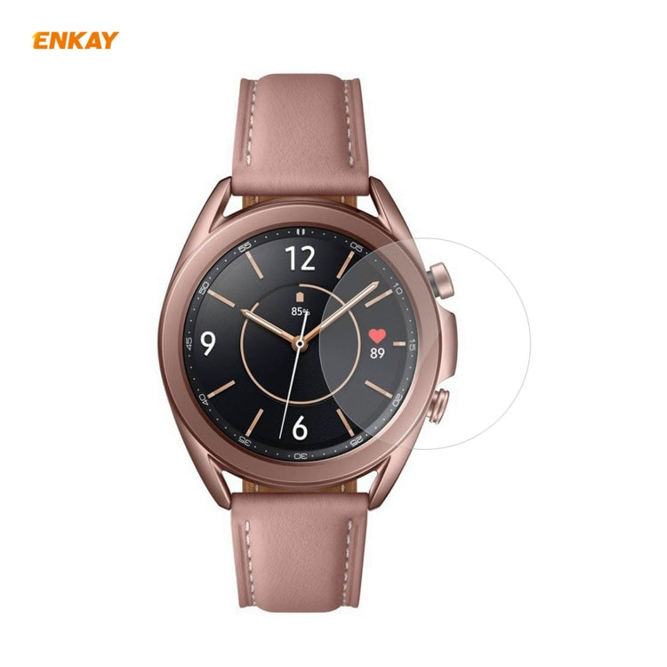 2 PCS ENKAY Hat-Prince Clear HD PET Screen Protector Film, For Samsung Galaxy Watch3 45mm, For Samsung Galaxy Watch3 41mm