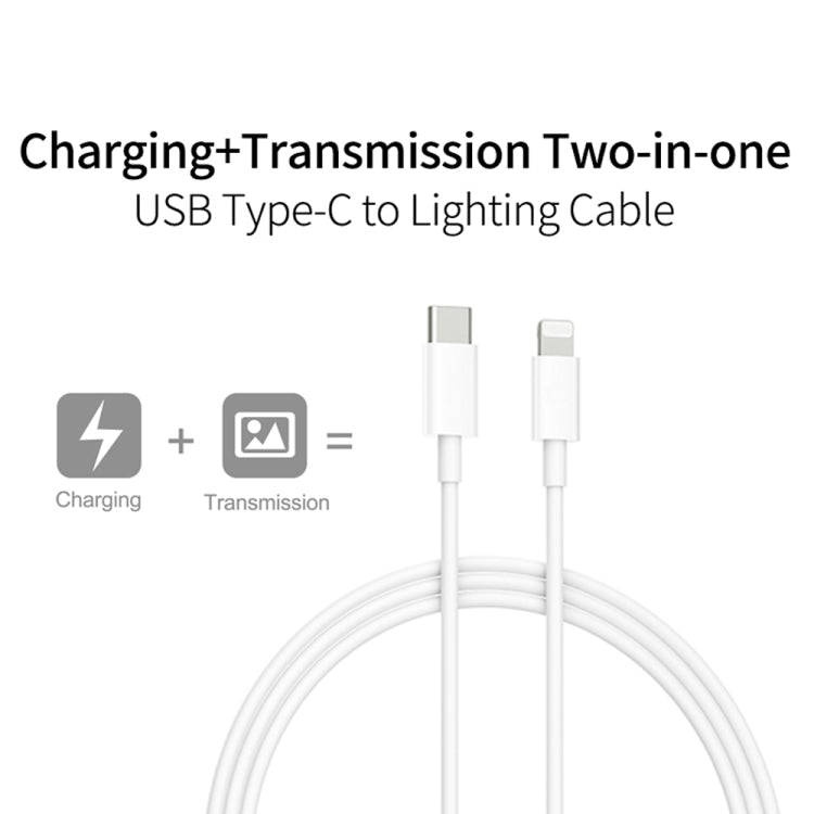 2 in 1 PD3.0 30W USB-C / Type-C Travel Charger with Detachable Foot + PD3.0 3A USB-C / Type-C to 8 Pin Fast Charge Data Cable Set, Cable Length: 1m, AU Plug, 1m