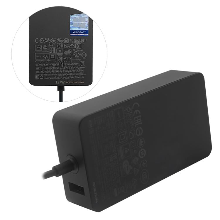127W 15V 8A  AC Adapter Charger For Microsoft Surface Book 3 1932, UK Plug, UK Plug, EU Plug, US Plug, AU Plug