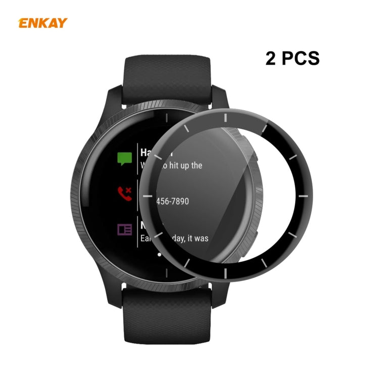 2 PCS ENKAY Hat-Prince 3D Full Screen Soft PC Edge + PMMA HD Screen Protector Film, For Redmi Watch (2 PCS), For Huawei B6 (2 PCS), For Venu 2 / Vivoactive 4 45mm (2 PCS), For Garmin Venu 2S / Vivoactive 4S 40mm (2 PCS)...