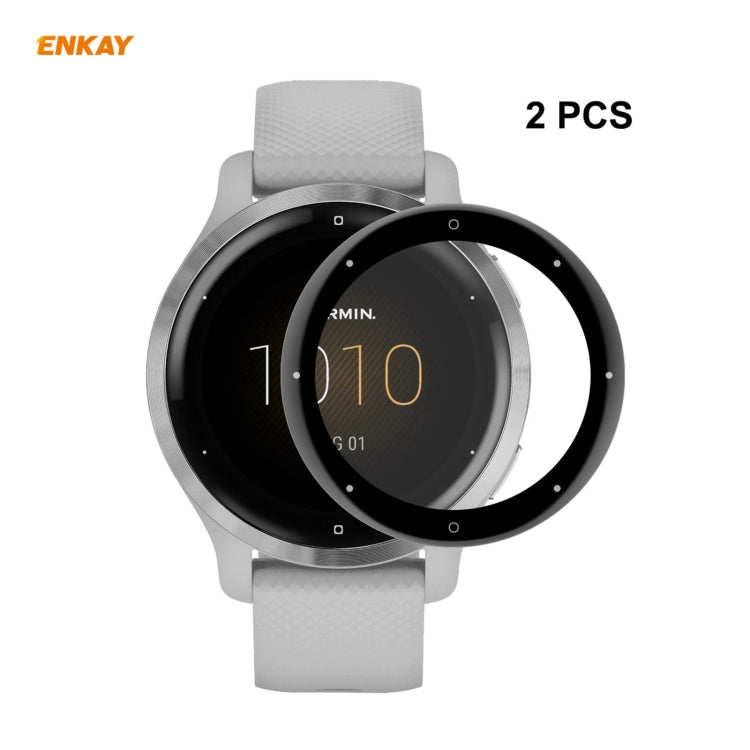 2 PCS ENKAY Hat-Prince 3D Full Screen Soft PC Edge + PMMA HD Screen Protector Film, For Redmi Watch (2 PCS), For Huawei B6 (2 PCS), For Venu 2 / Vivoactive 4 45mm (2 PCS), For Garmin Venu 2S / Vivoactive 4S 40mm (2 PCS)...