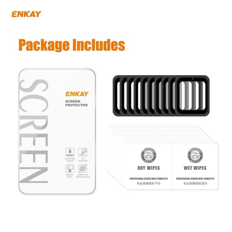 10 PCS ENKAY Hat-Prince 3D Full Screen Soft PC Edge + PMMA HD Screen Protector Film, For Garmin Venu 2S / Vivoactive 4S 40mm (10 PCS), For Redmi Watch (10 PCS), For Huawei B6 (10 PCS), For Venu 2 / Vivoactive 4 45mm (10 PCS)...